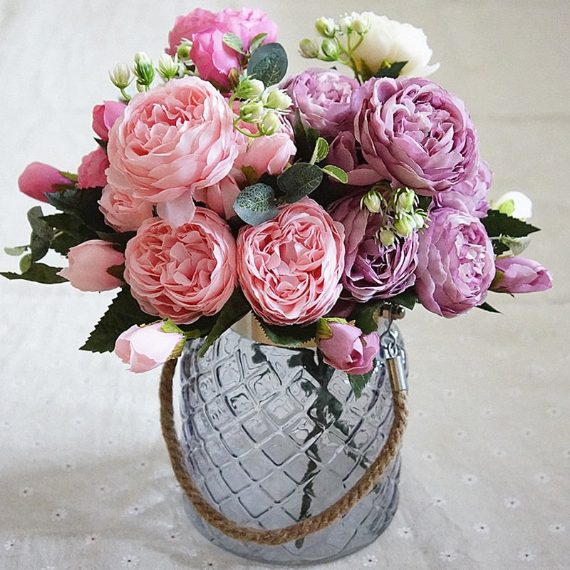 Rose-Peony Flowers Bouquet